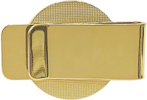 Miniatura 2 de Clip de dinero para monedas sello presidencial JFK medio dólar en capas selectivamente en oro puro de 24 quilates clip de dinero de latón sostiene