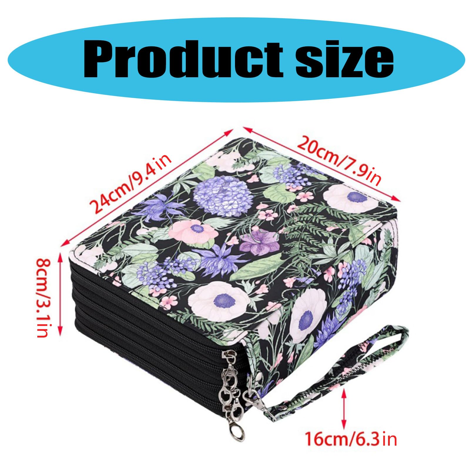 L ' Astuccio per matite Colorate capacità Contiene 168 Slot per matite Colorate, Penne Gel, Organizer per Penne capacità, per Borsa Tela per Studenti e artisti