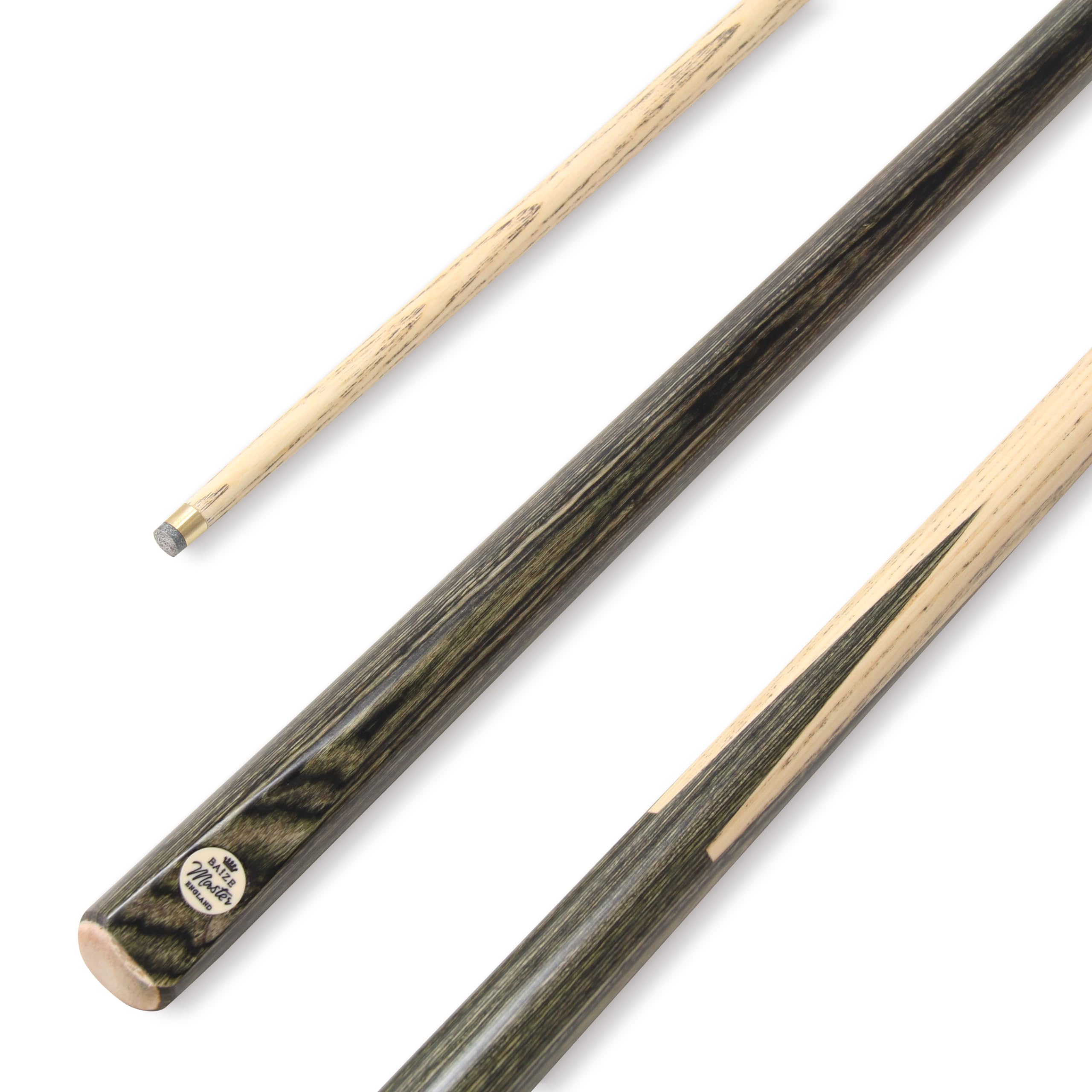 BAIZE MASTER Junior 48 Inch 1 Piece Dark Grey Premium House Kids Snooker Pool Cue 9.5mm Tip