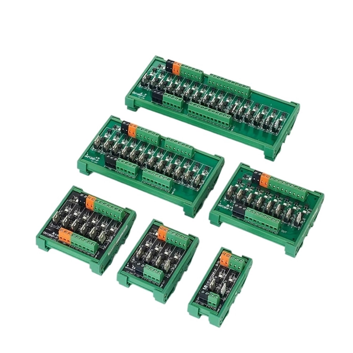 2/4/6/8/12/16 Channel PLC DC Output Amplifier Board Optocoupler Isolation 12-24V Rail Mount NPN PNP 5A for Valve(Output PNP,2 Channels)