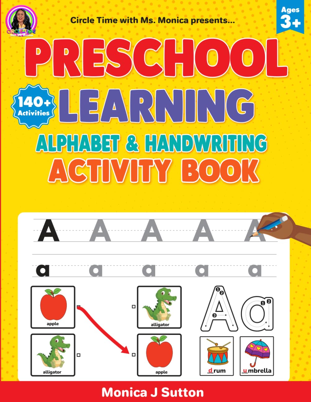 Preschool Learning: Alphabet & Handwriting Activity Book
