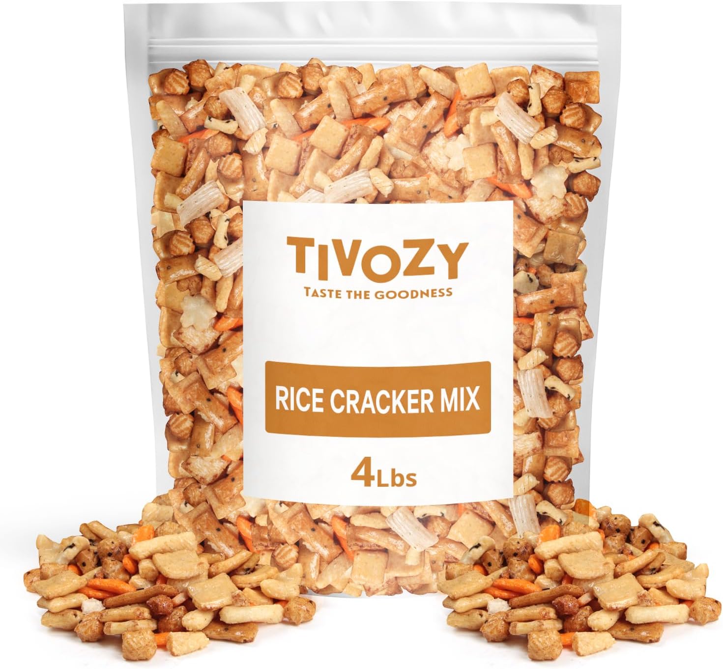 Rice Cracker Mix -4lbs Pack of Japanese Snacks Chips, Ideal for Parties, Family Gatherings or as a Quick Snack Option, Perfect for Those Who Enjoy a Wholesome Treat Anytime, Anywhere