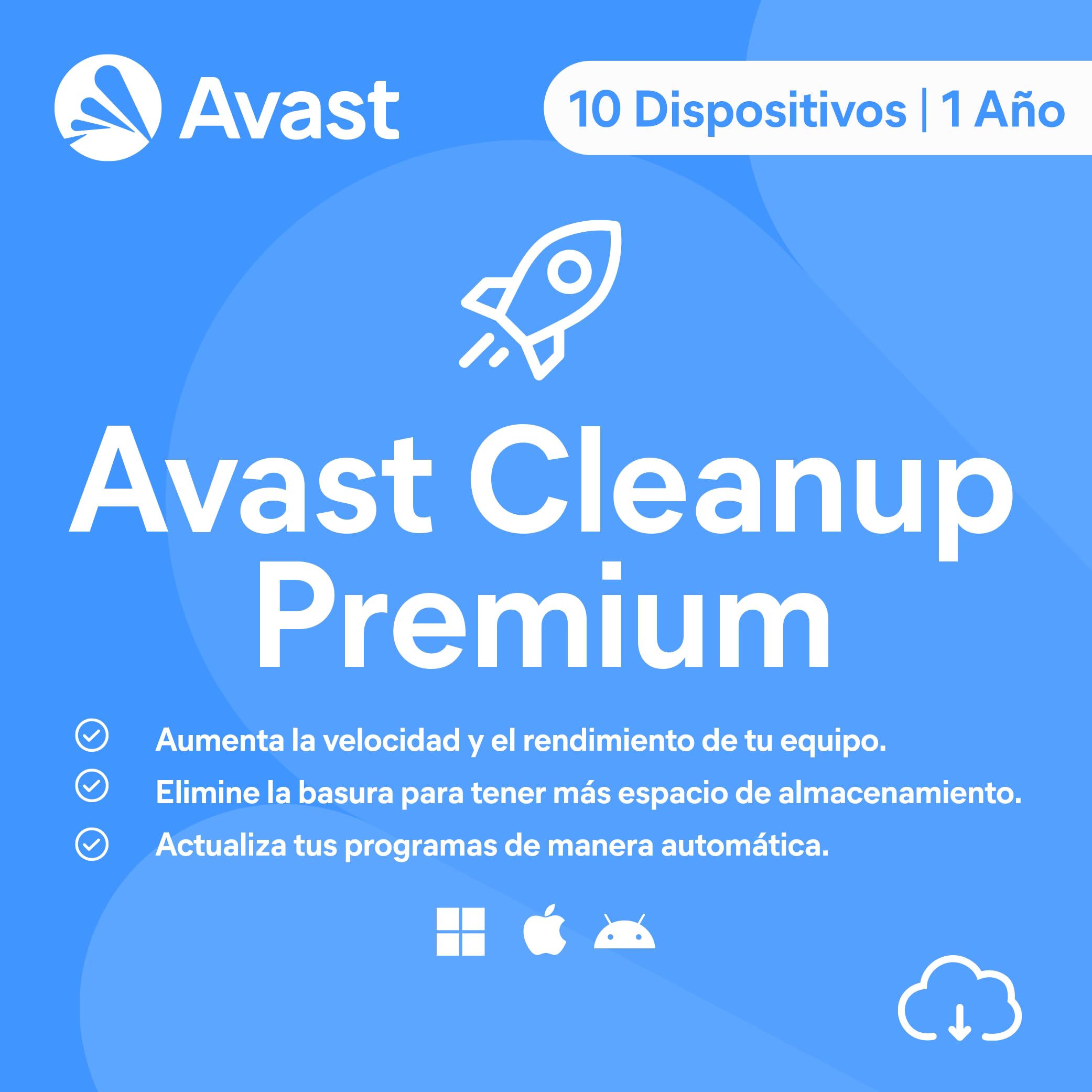 Avast Cleanup Premium 2026 10 Dispositivos 1 Año Descarga digital