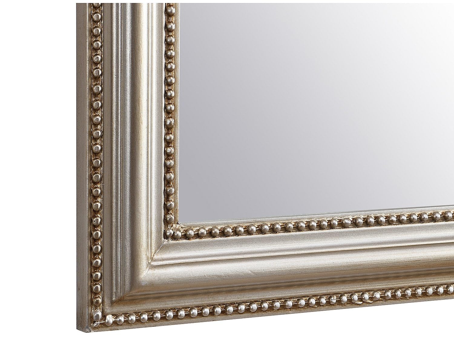 Vente-unique Espejo Estilo Vintage de Madera de Paulownia ñ 80 x 110 cm ñ Champ·n ñ Heloise
