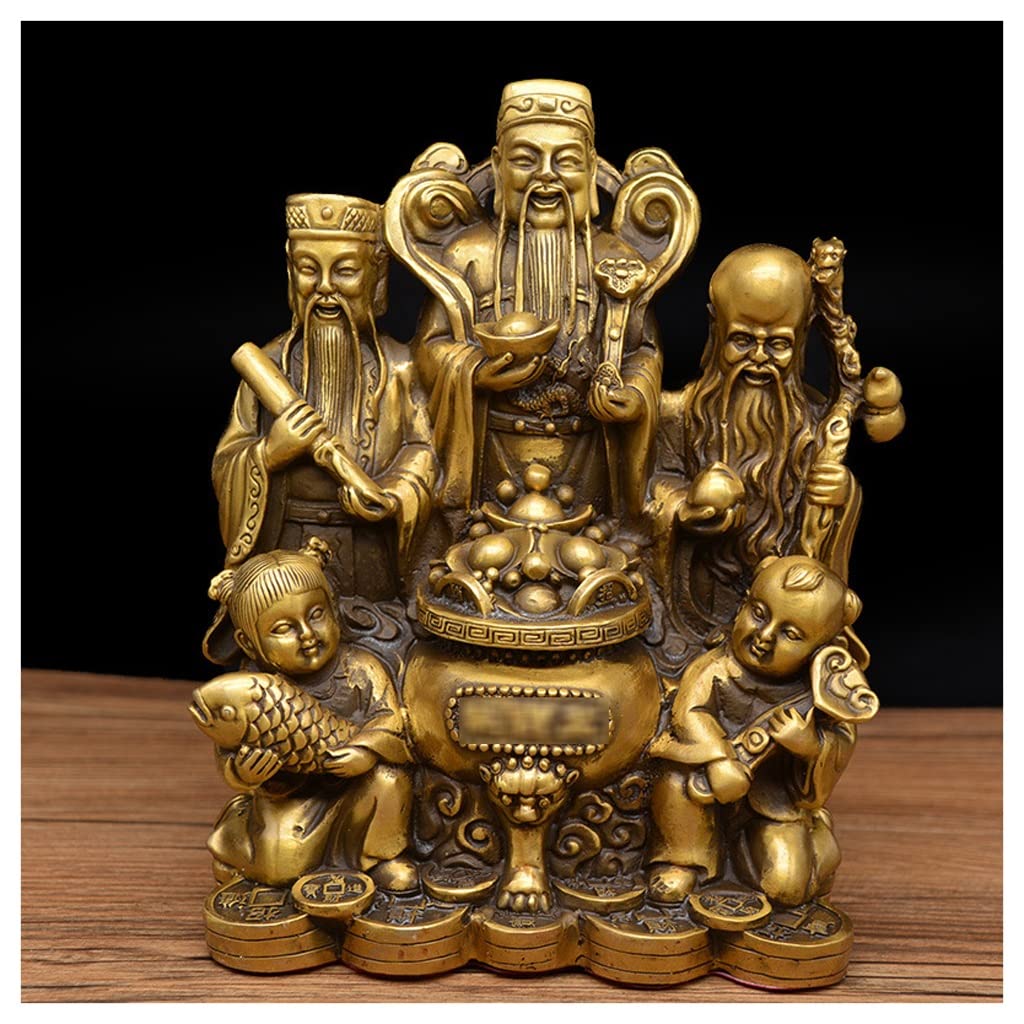 Statue de bouddha de feng shui en résine décorative pour la maison