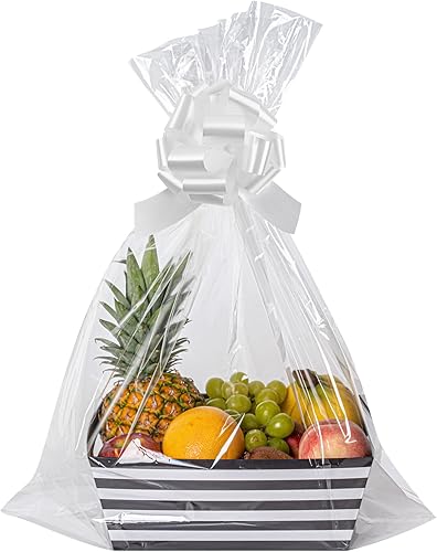 Miniatura 6 de Gift Tek - Lazos de cinta de 5.5 pulgadas, 10 lazos de satén  20 bucles, instantáneos, lazos de flores de plástico blanco para regalos, grandes