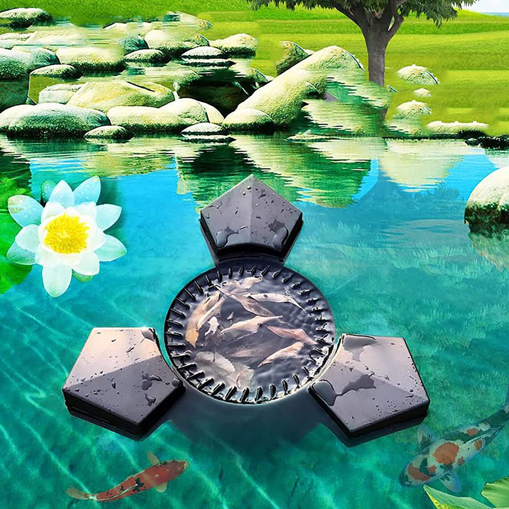 Skimmer Galleggiante per Stagno, Robot Skimmer per Piscina, Pulitore Automatico per Piscina, Aspirapolvere per Stagno, Rete per Skimmer per Foglie per Piscina per Laghetto per Pesci, 270 ft