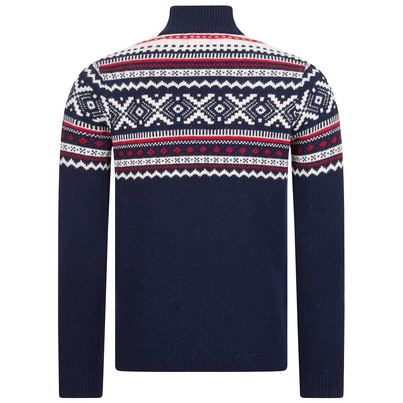 Giesswein Norweger Pullover Herren Zip - Norweger Pullover Herren Zip | Feinste Merino-Lammwolle mit halblangem Reißverschluss – warmer Wollpullover für kalte Wintertage