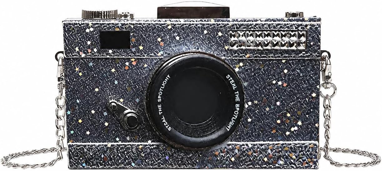 QZUnique Women's Camera Shaped Casual Cross body Shoulder Handbag Purse