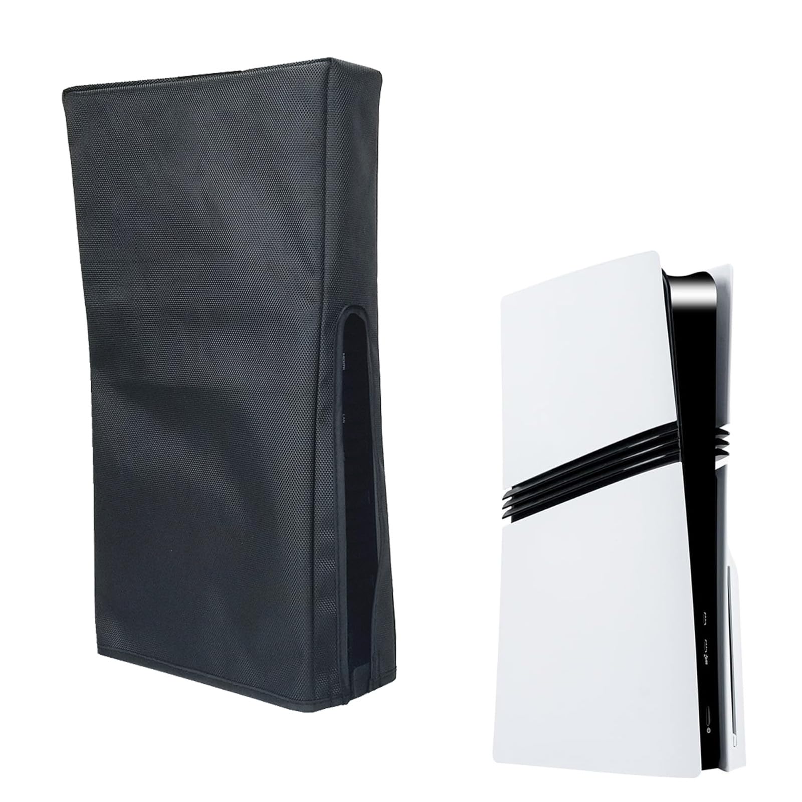 Dust Cover for PS5 Pro Console. EMiEN Oxford Fabric Anti-Scratch Waterproof Dust Guard with Back Cable Port Compatible with Sony PlayStation 5 Pro