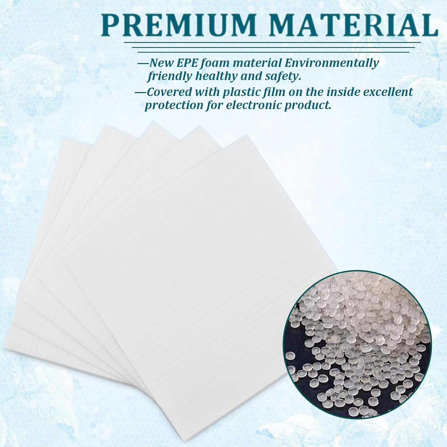 100 Pack Foam Pouches 12x12 Inch, Cushion Foam Wrap Pouches Protect Mugs, Glasses, Ceramics and Dishes, Plate Packing Sleeves for Moving, Packing Supplies for Fragile Item