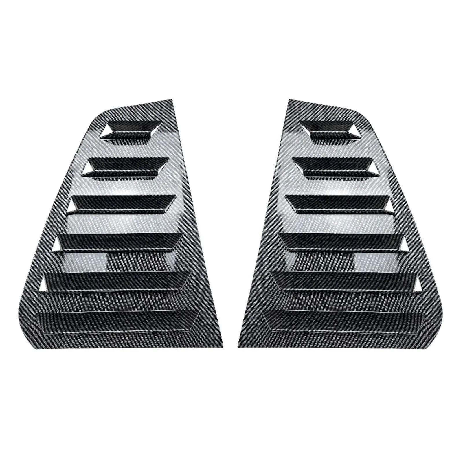 Car Rear Window Spoiler Tail Wing For VW For Golf For MK7 For MK7.5 2013-2019 Car Rear Louver Window Side Shutter Cover Trim Sticker Vent Scoop ABS Rear Window Side Splitter Wing(Carbon Look)