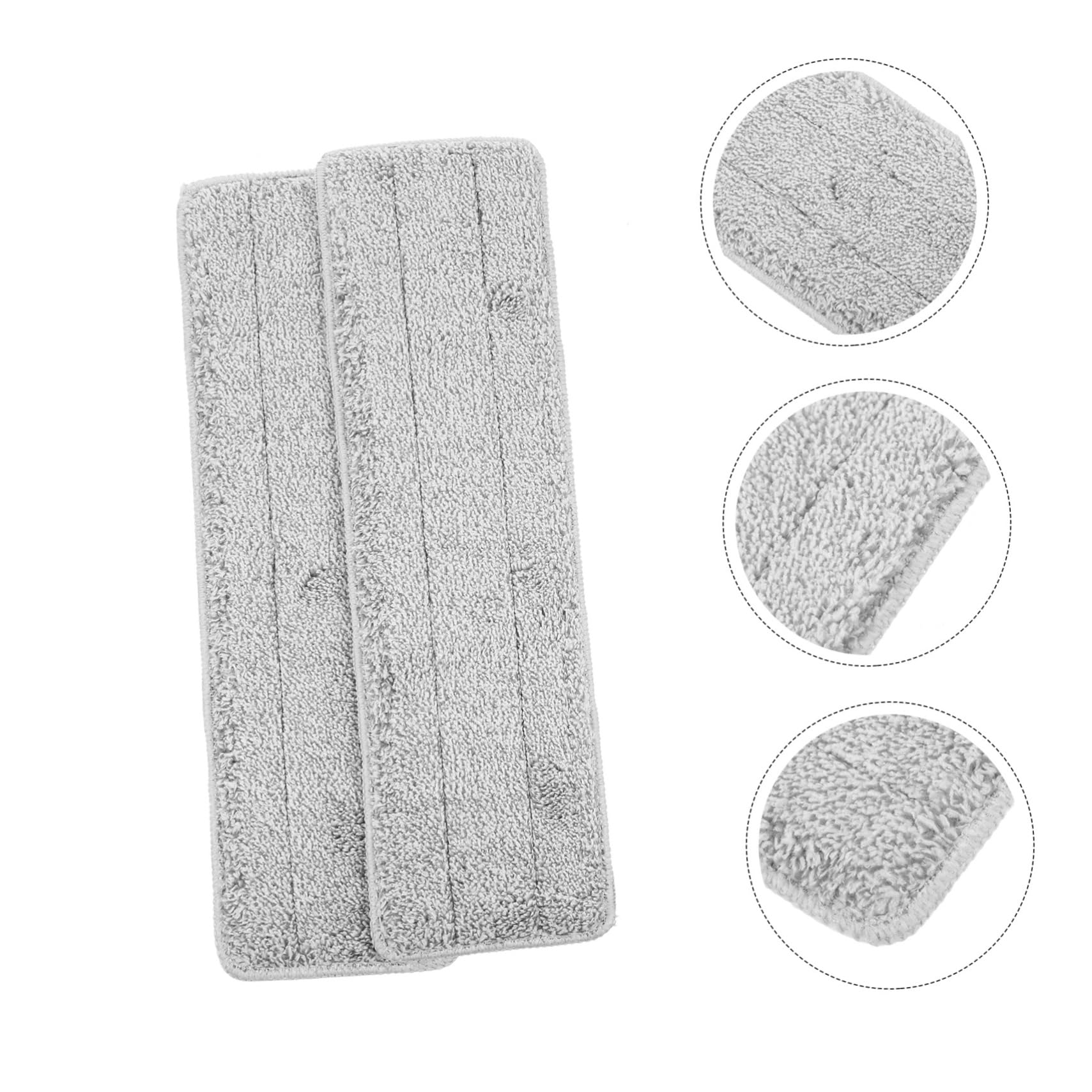 CALLARON 4 Set Mop Riutilizzabili Microfibra Testine Ricambio Assorbenti E Lavabili Compatibili con Mop 2 Pezzi*4
