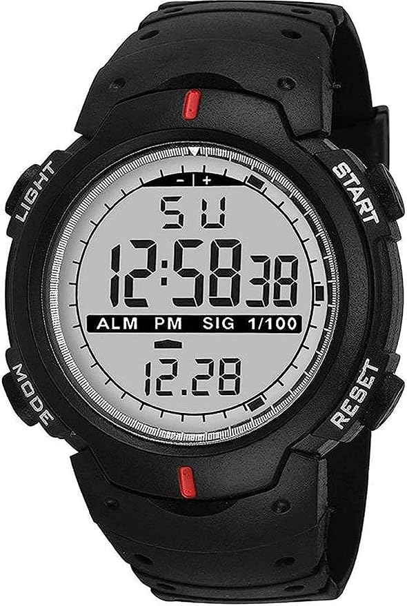 SELLORIA Digital Watch Shockproof Multi-Functional Automatic Black Color Strap Waterproof Digital Sports Watch for Mens Kids Watch for Boys Watch