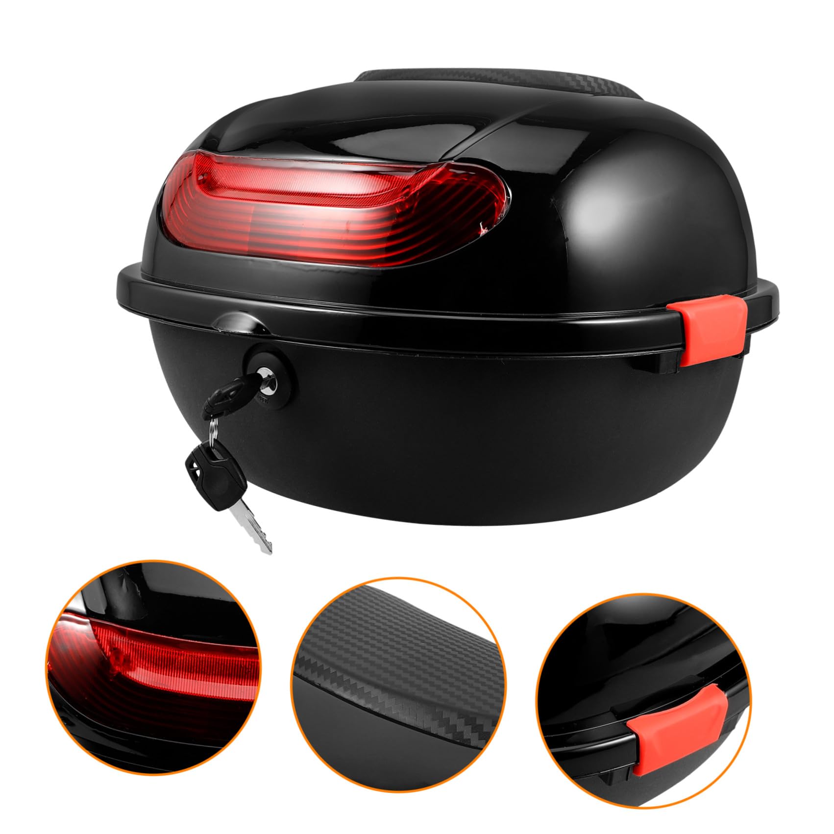 Bauletti per Scooter con Schienale, Bauletto Posteriore in Pp, Design Moderno, Spazioso, per Motociclisti