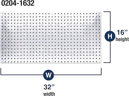 Miniatura 9 de Knape &amp; Vogt 0204-1616 - Tablero de clavijas, 16 pulgadas de ancho x 16 pulgadas de alto, acabado de roble, perfecto para organizar herramientas y