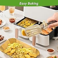 Vista 4 de 360 piezas de forros de papel pergamino desechables de 8.7" x 5.5" sin blanquear, resistentes, antiadherentes y a prueba de fugas para cesta