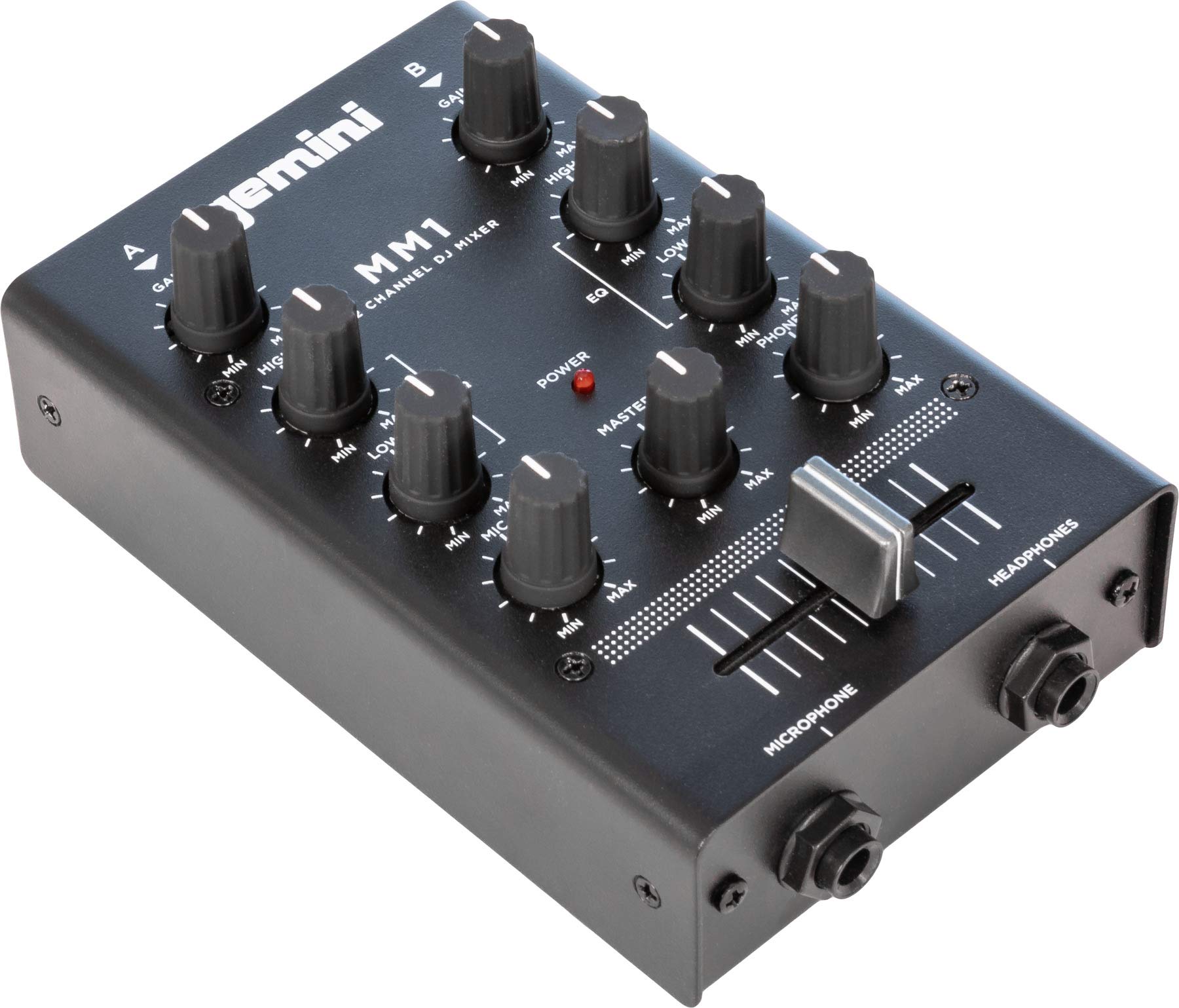 Gemini MM-1 - Mini 2-kanałowy mikser DJ