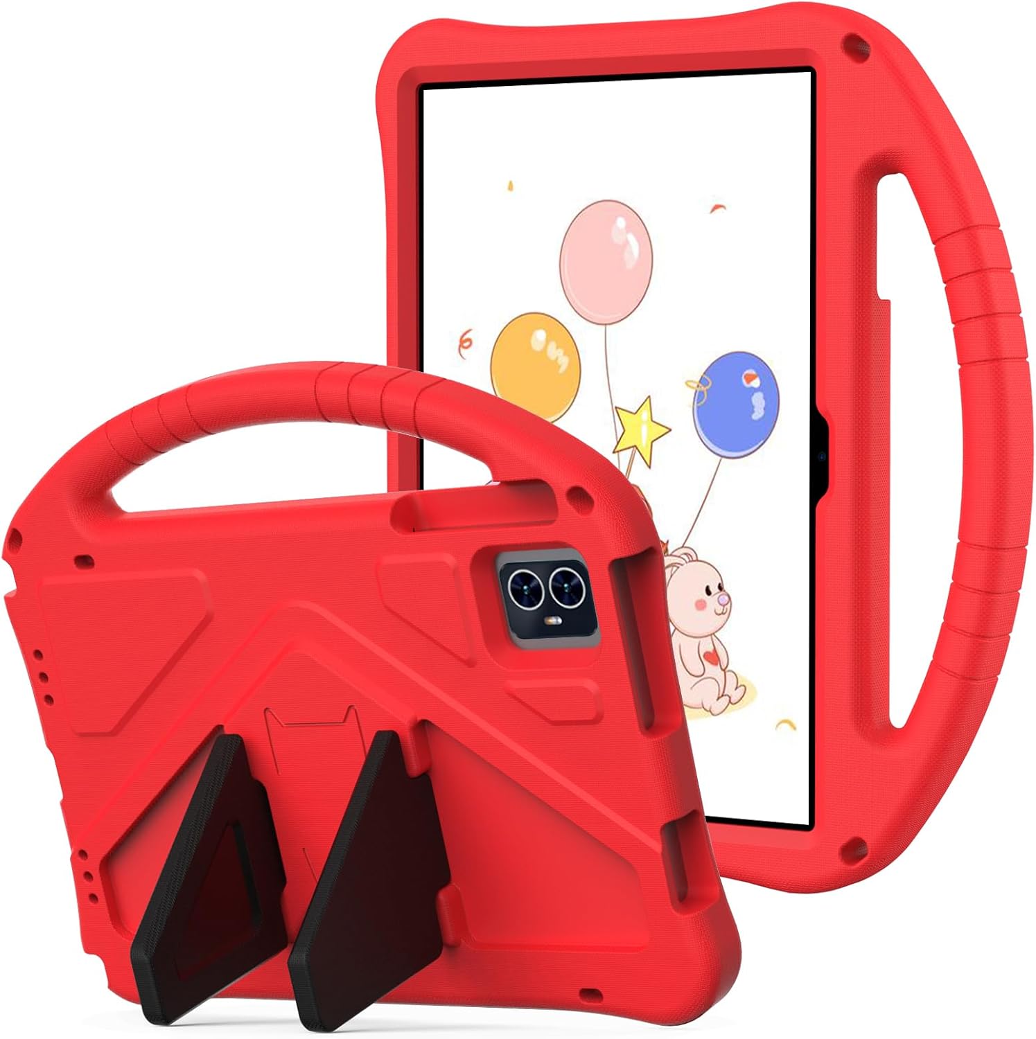 YRH for Onn 10.1 Tablet Case (Gen 4) 2024 (Model: 100135925), EVA Kids Shockproof Cover for Onn Tablet Case 10.1 inch, Black