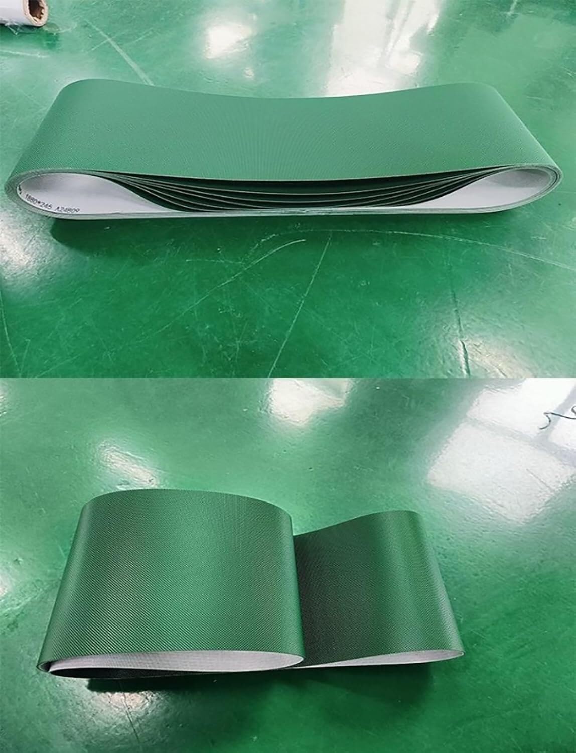 Cinta transportadora industrial de PVC de repuesto para PackagiLines 20 x 200 cm para un producto eficiente, ideal para aplicaciones FooManufacturianLogistics.