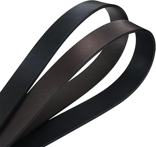 Miniatura 4 de Maikun - Cinturón de piel con hebilla de plaqué para hombre, de 35 mm. 1.37 pulgadas de ancho, para el día del padre.