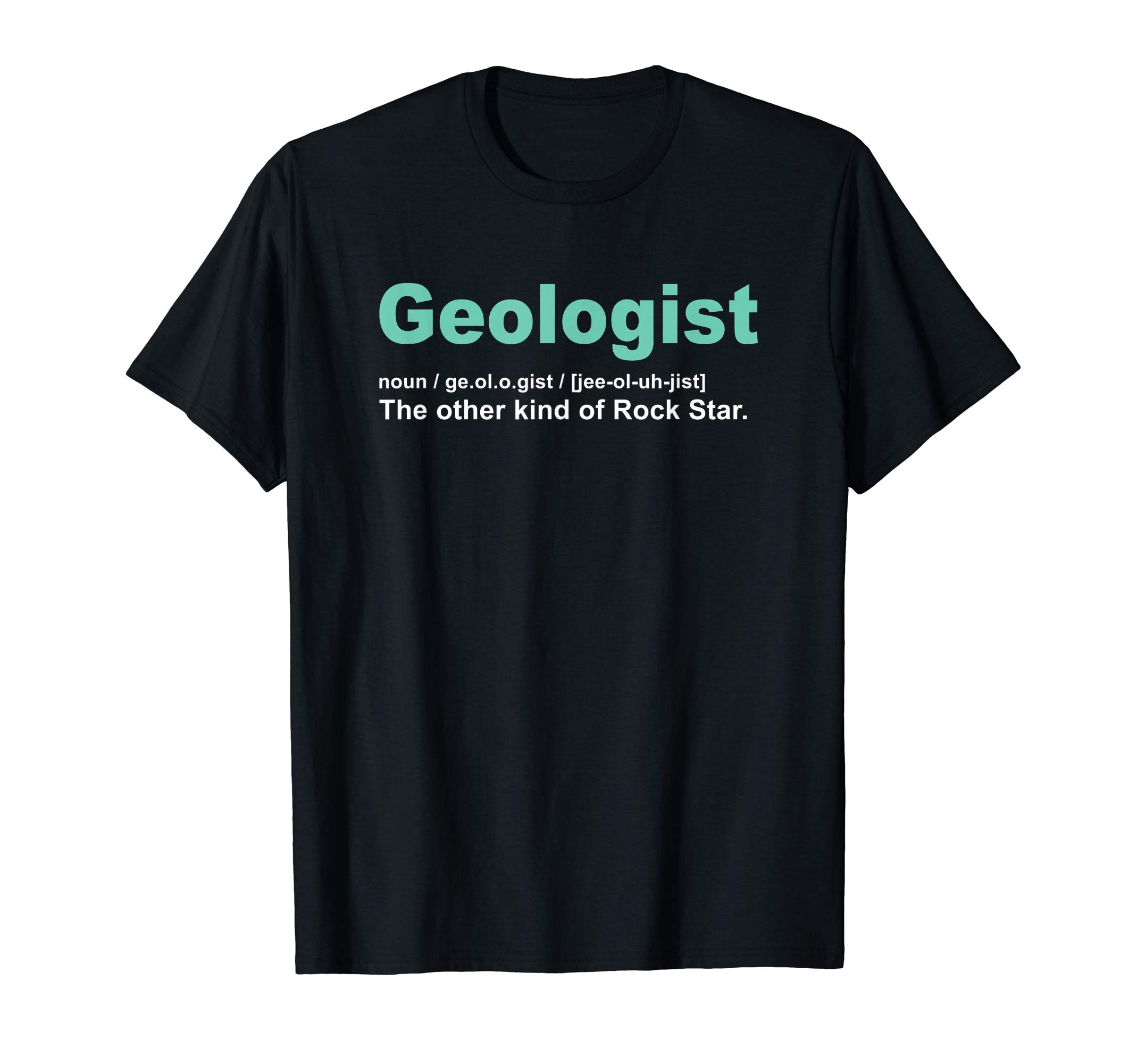 Funny Geology & Geologist Gift Co.Geologist Rock Star Definition Funny Geology Gifts Gneiss T-Shirt