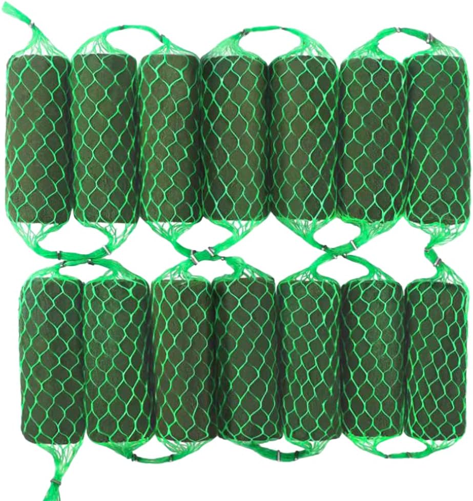 14PCS Dry Wet Samll Green Flower Floral Foam Garland Sponge Styrofoam
