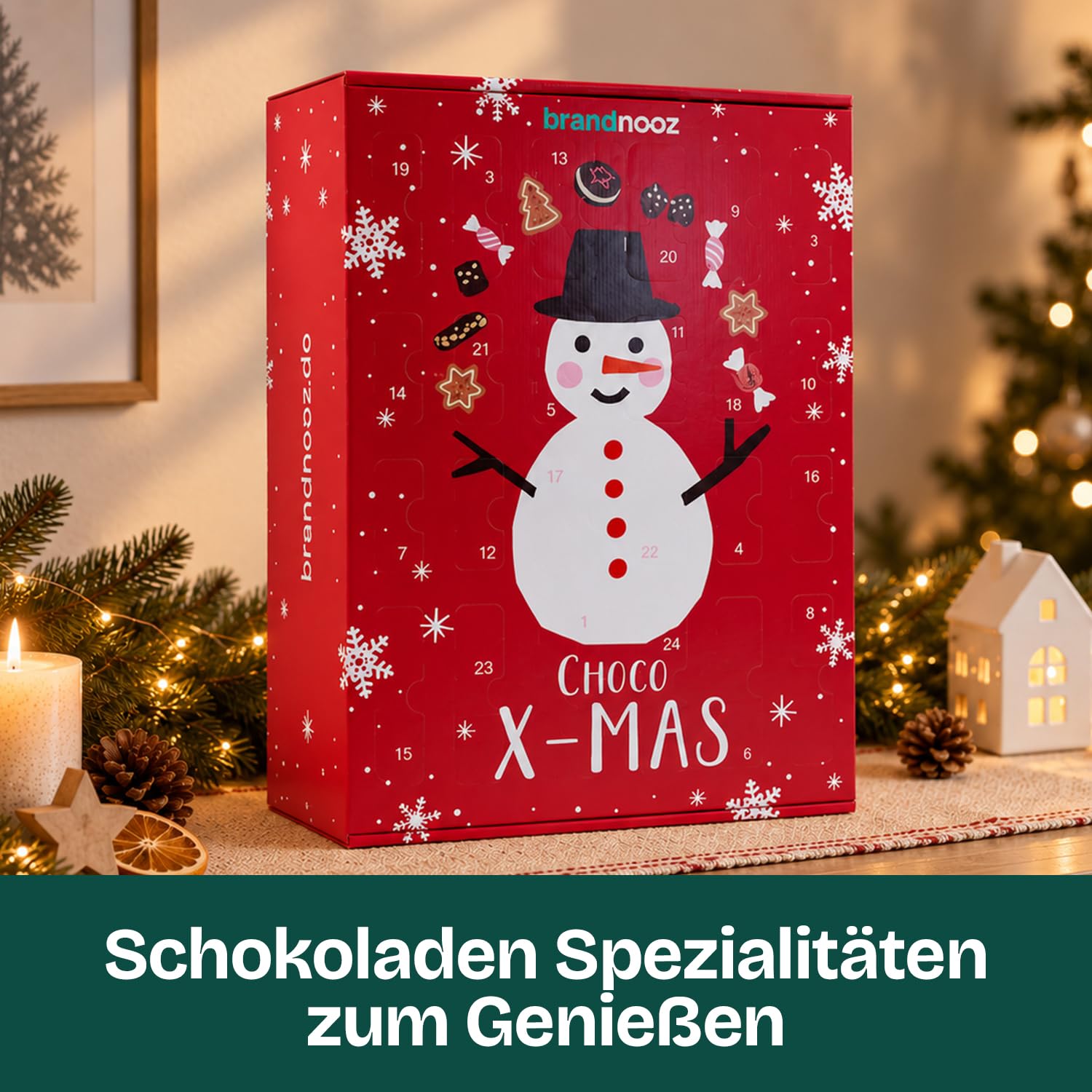 XL Adventskalender Schoko von brandnooz | süße Schoko-Überraschungen für die Adventszeit