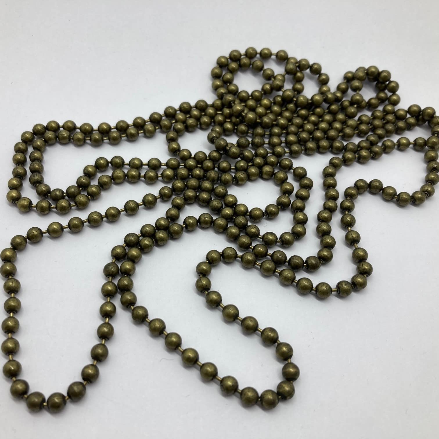 Blindspares Roman/Roller Blind Metal Chain Continuous Loop - 1 metre drop - Antique Brass finish