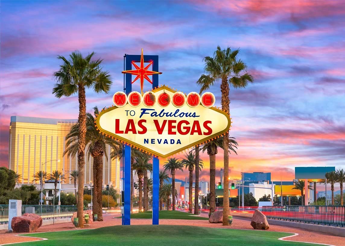 BELECO 2.1x1.5mSfondo in tessuto Las Vegas Benvenuto nella favolosa Las Vegas Nevada Sign Fotografia Sfondo Las Vegas Casino Tema Decorazioni per feste Compleanno di Las Vegas Spara foto