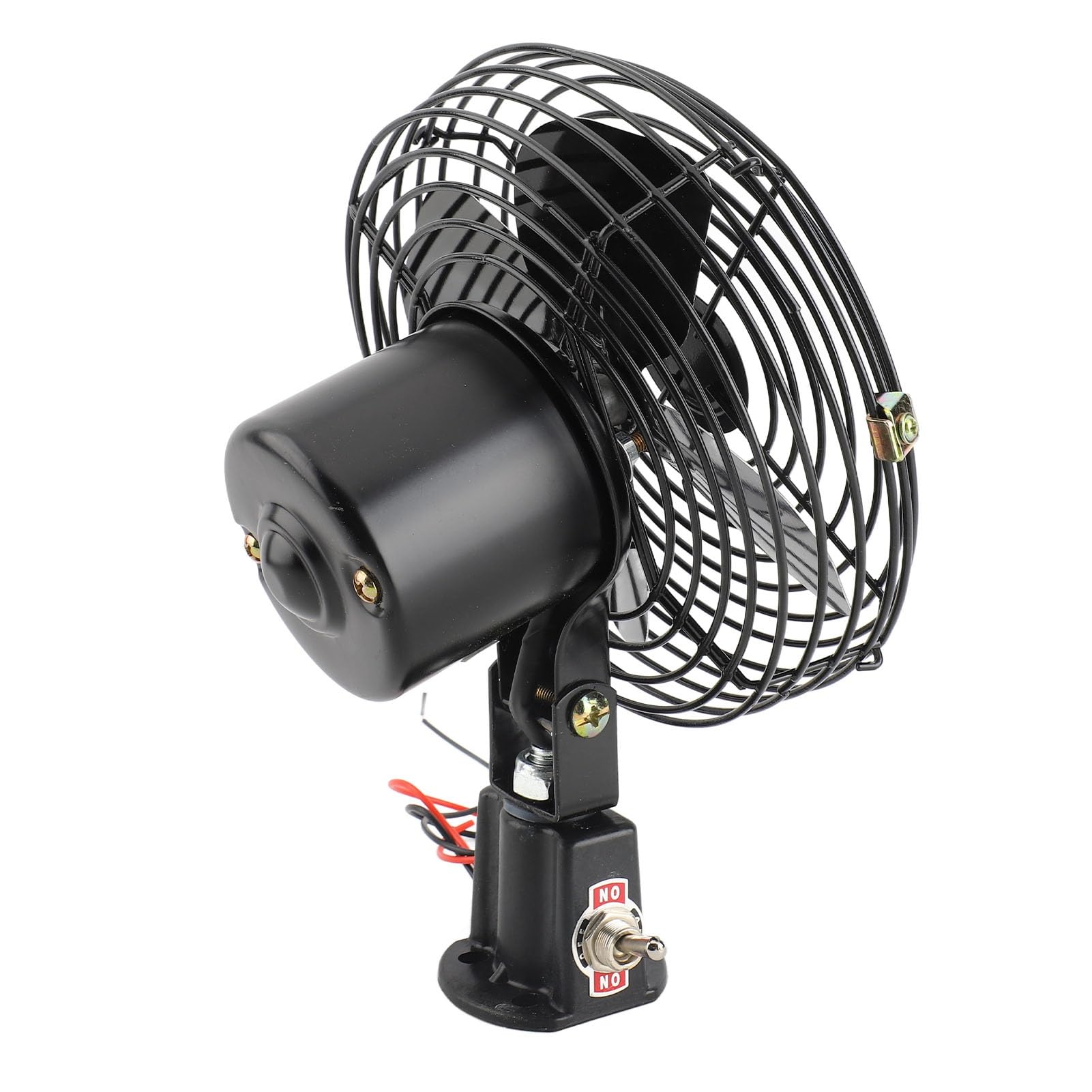 Ventilador de Enfriamiento de RV de 12V, Ventilador de Enfriamiento de Metal Pesado, Interruptor de Doble Velocidad Ultra Silencioso, para Camiones Caravans Boats Vehículos (6 pulgadas)