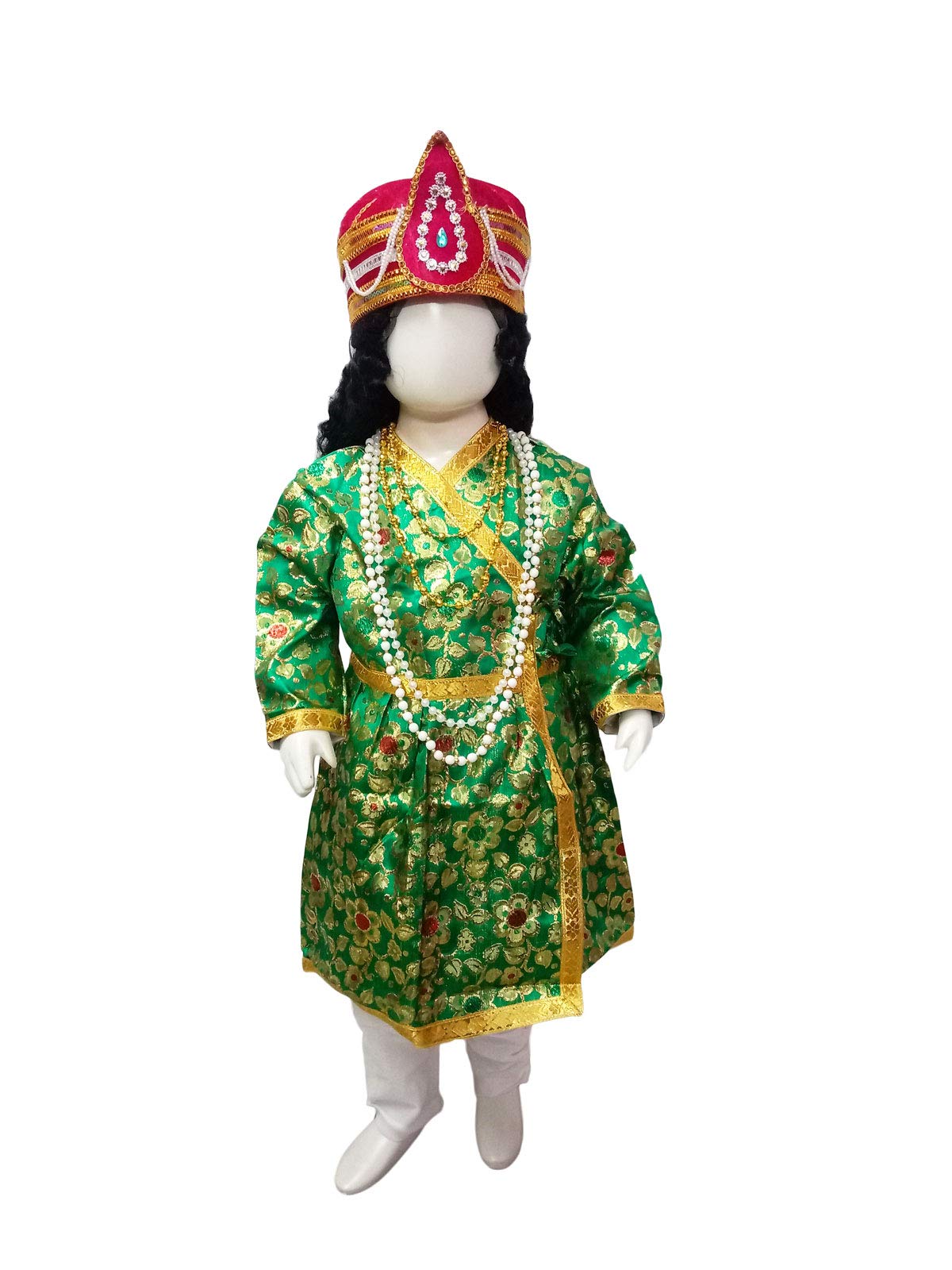 BookMyCostume Mughal Emperor Sultan with Wig Kids Fancy Dress Costume for Boys & Men 14-16 years/Adult S (B08KT9M8FV) Amazon Price History, Amazon Price Tracker