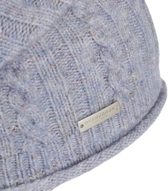 Seeberger Mevoja Beanie Hat Women Light Blue One Size