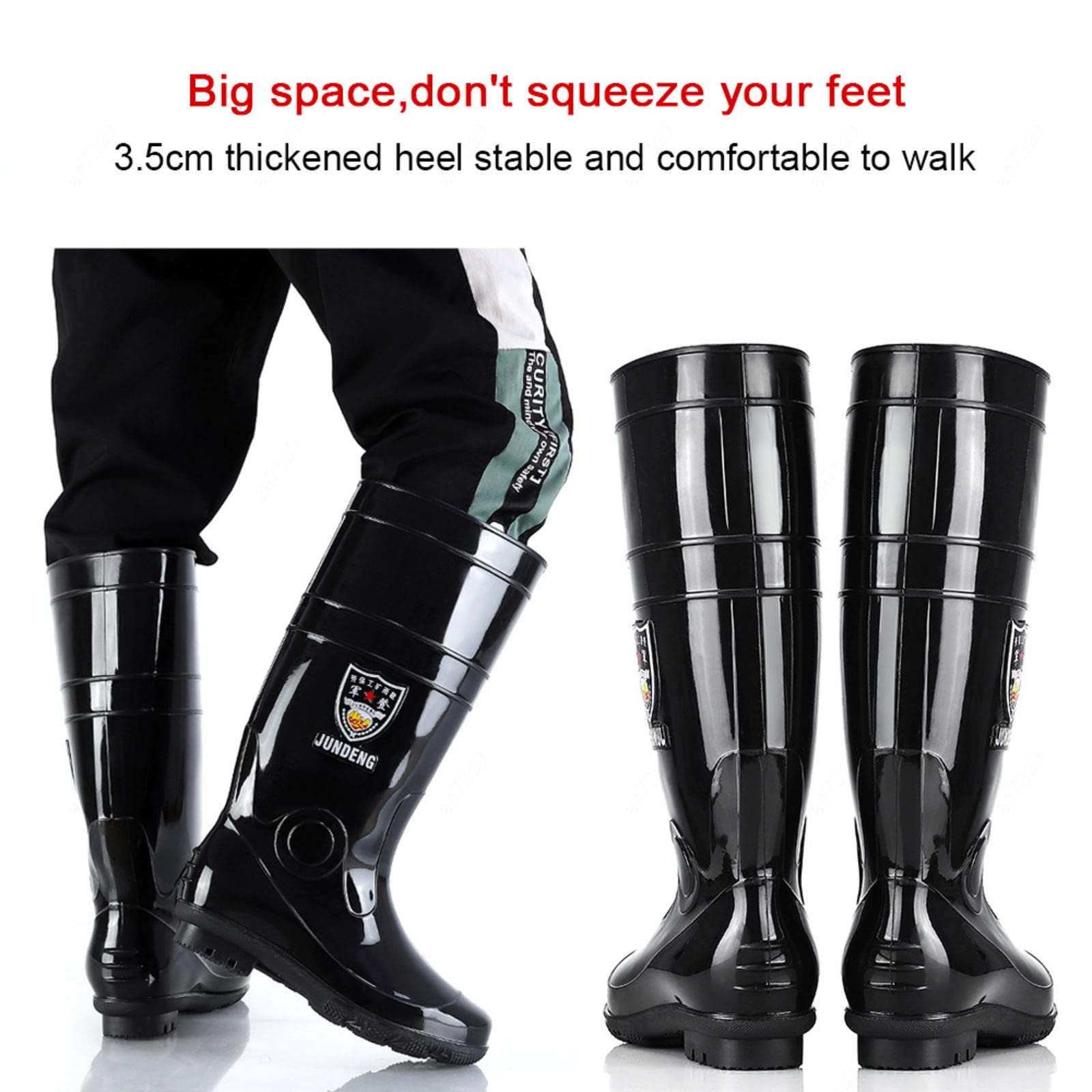 TAJAX Stivali wellington di sicurezza, stivali di gomma industriali completamente impermeabili e resistenti all'olio, 36-51EU scarpe da lavoro antiscivolo per adulti unisex