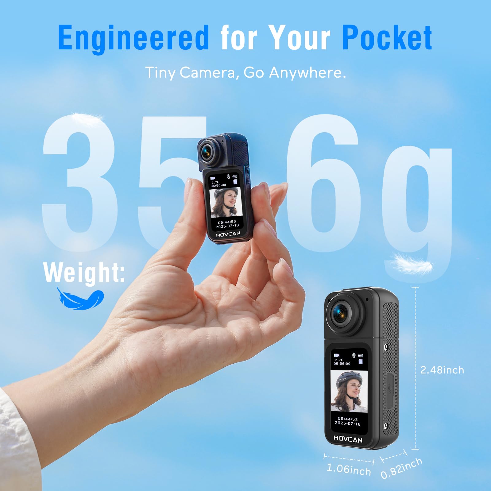 Amazon.com: Movcan S70 Body Camera with Audio and Video Recording