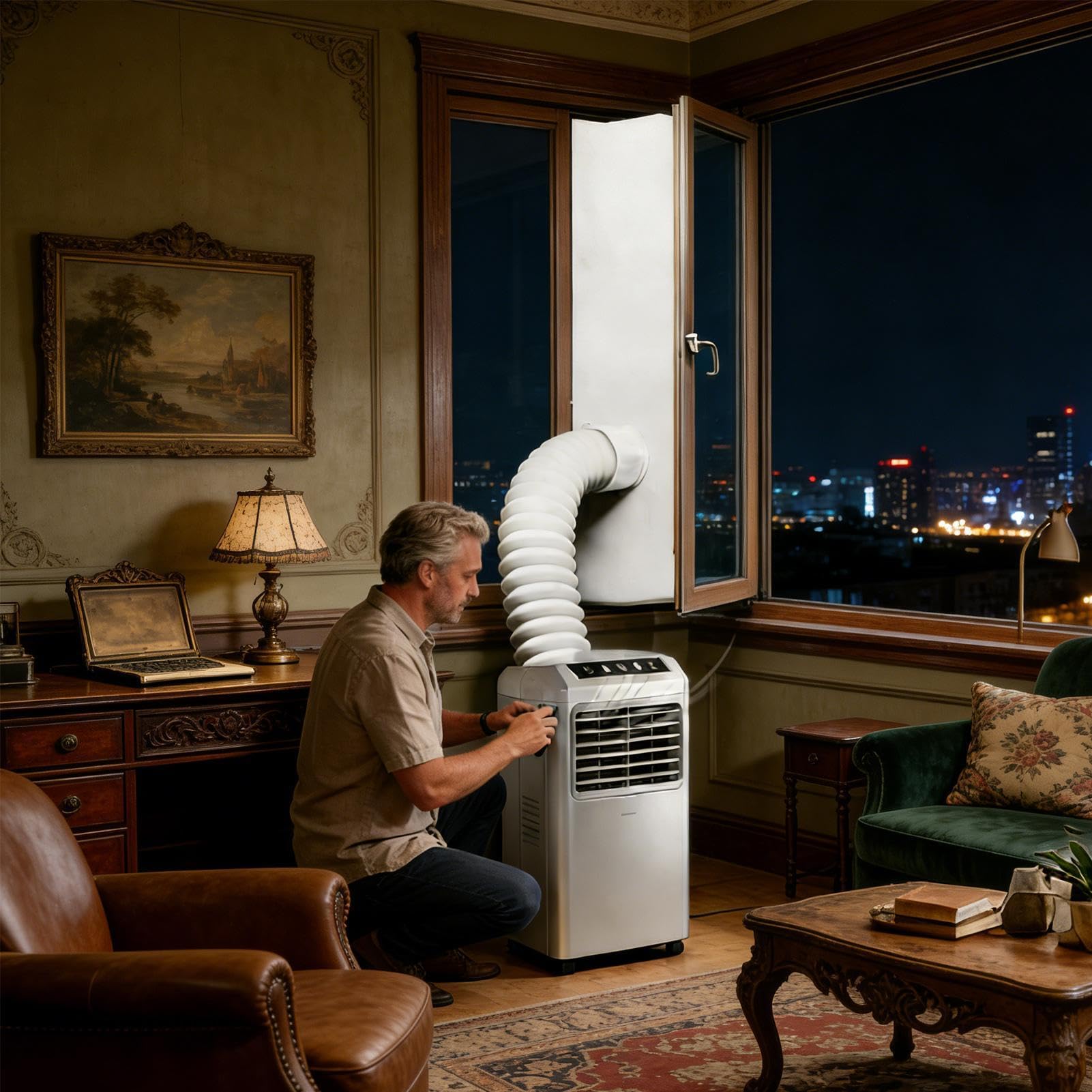 Guarnizione per finestra AC | Kit di guarnizione per finestra portatile AC | 400 cm/158 pollici per finestra di condizionatore d'aria mobile | Per installatori, appassionati di miglioramento della
