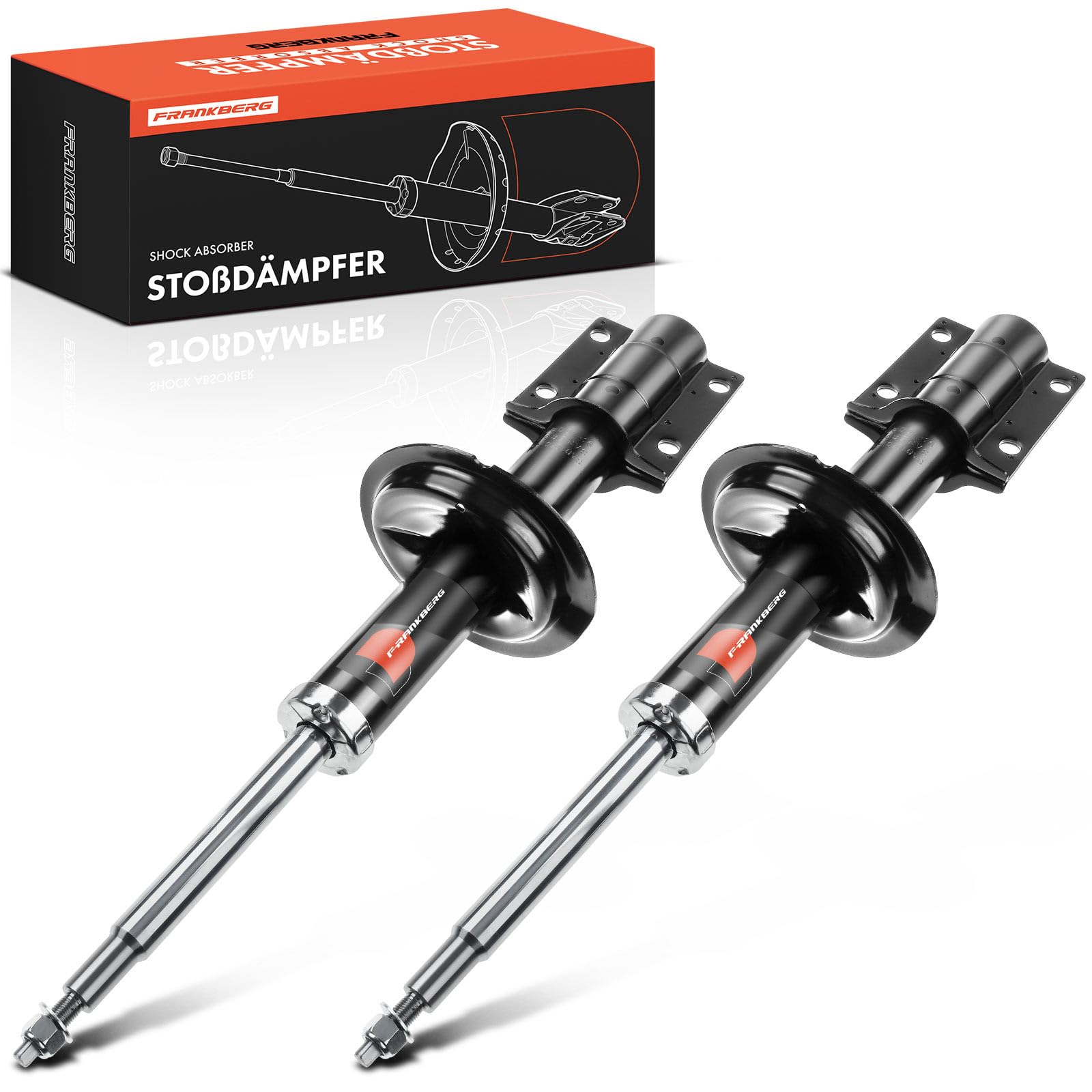 Frankberg 2 ammortizzatori anteriori da 696 mm a pressione di gas | Compatibile con: Ducato pianale/telaio 230_, Ducato pianale/telaio 230, Ducato Bus 230, Boxer pianale/telaio 244, Ducato