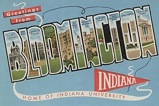 ART.COM Wall Art Print Bloomington, Indiana - Indiana University by Lantern Press, 18" x 12"