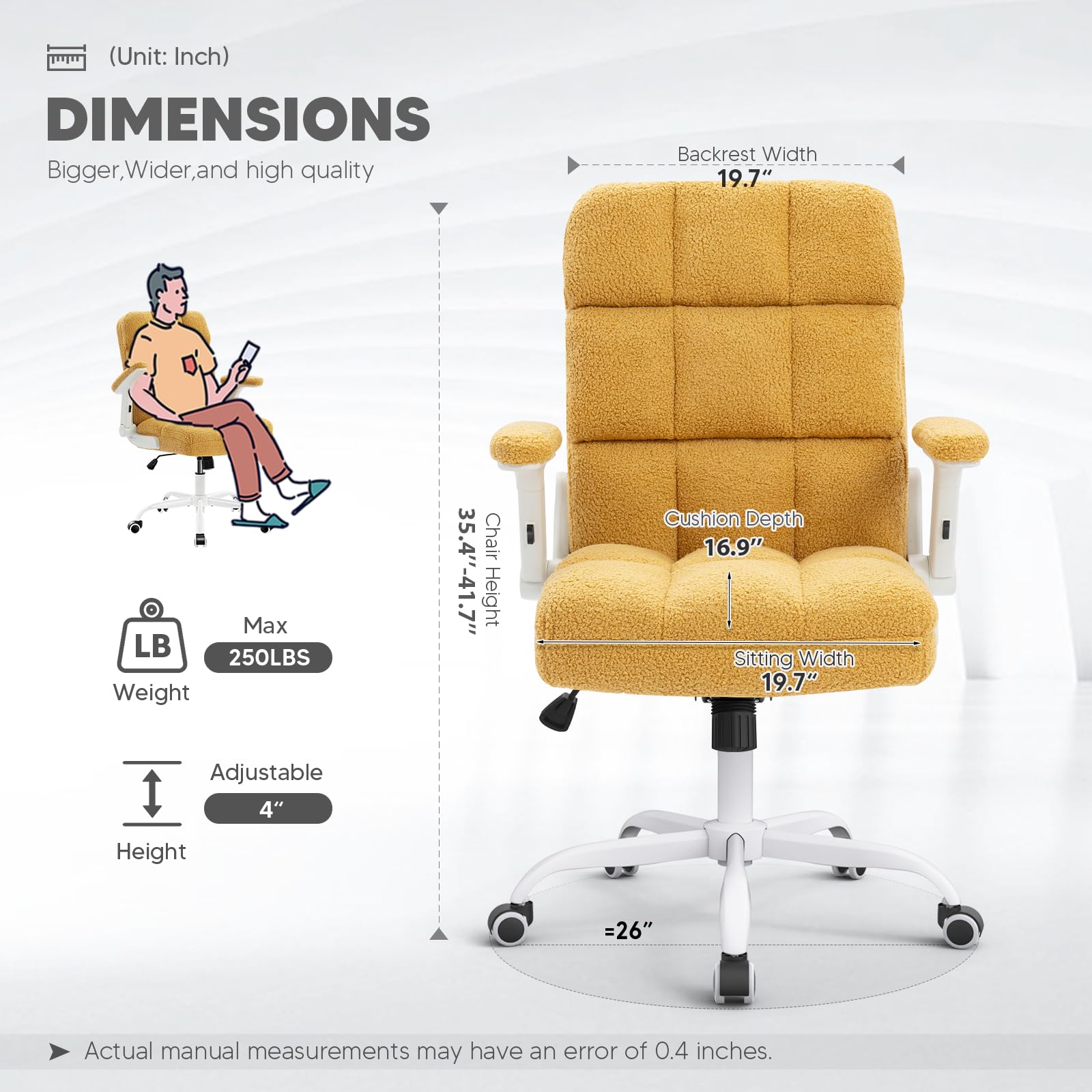 Amazon.co.jp: SEATZONE イエロー オフィスチェア ホームオフィス