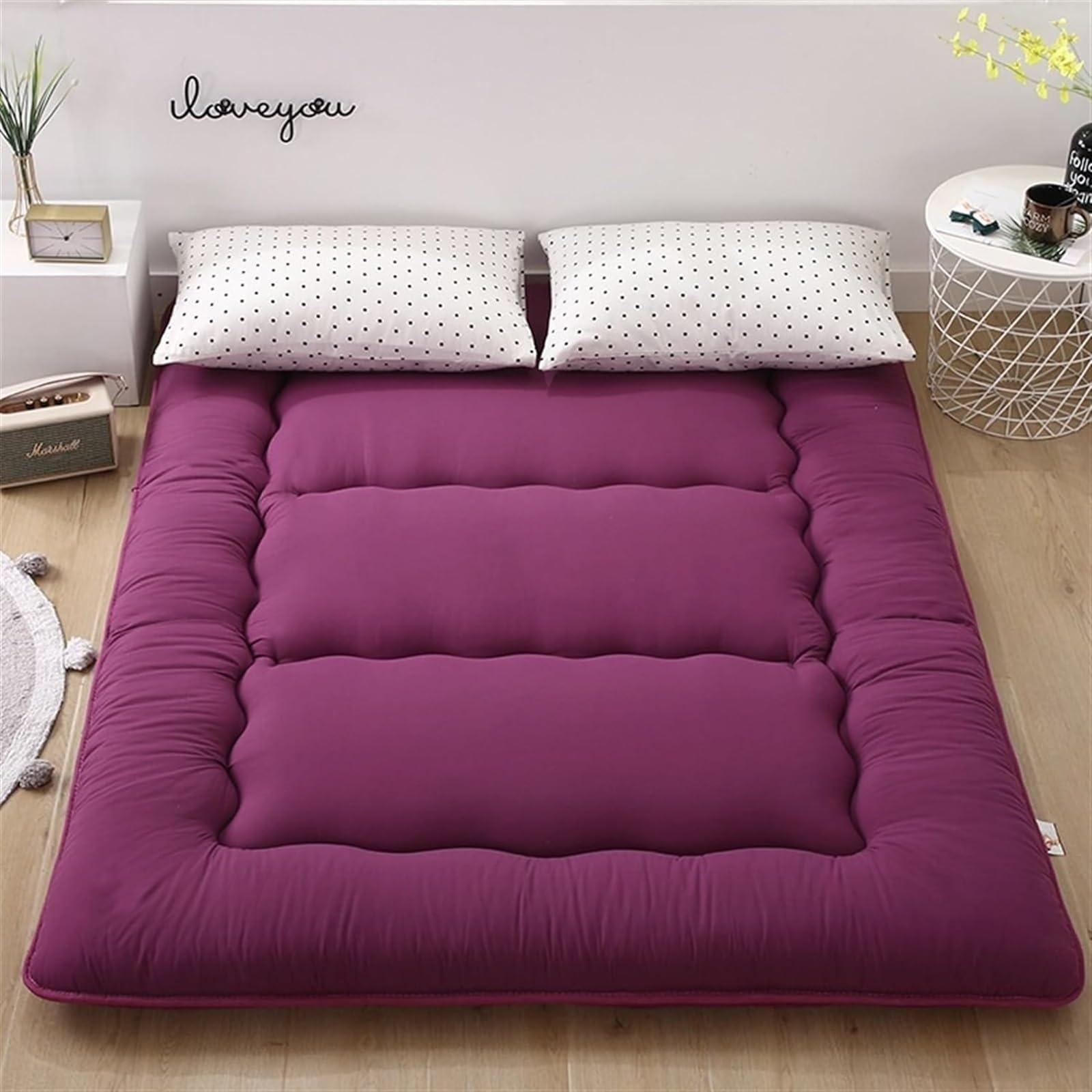 materac pogrubiony japoński materac podłogowy podwójny/pełny/królowy/king tatami składany materac futon do akademika studenckiego materac gruby materac (kolor: A rozmiar: 150 x 200 cm)
