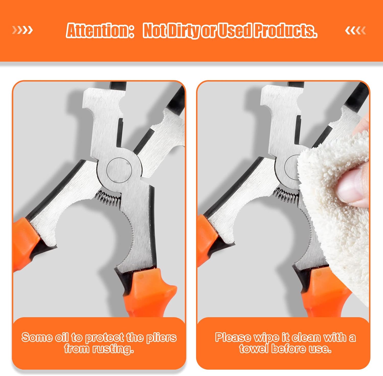 8-Inch MIG Welding Pliers MIG Pliers with Flat Face Hammer Nozzle Cleaner Professional Multi-Functional Welding Tools for Welding, Cutting, Electrical, Mechanical, Workshop and Home Use