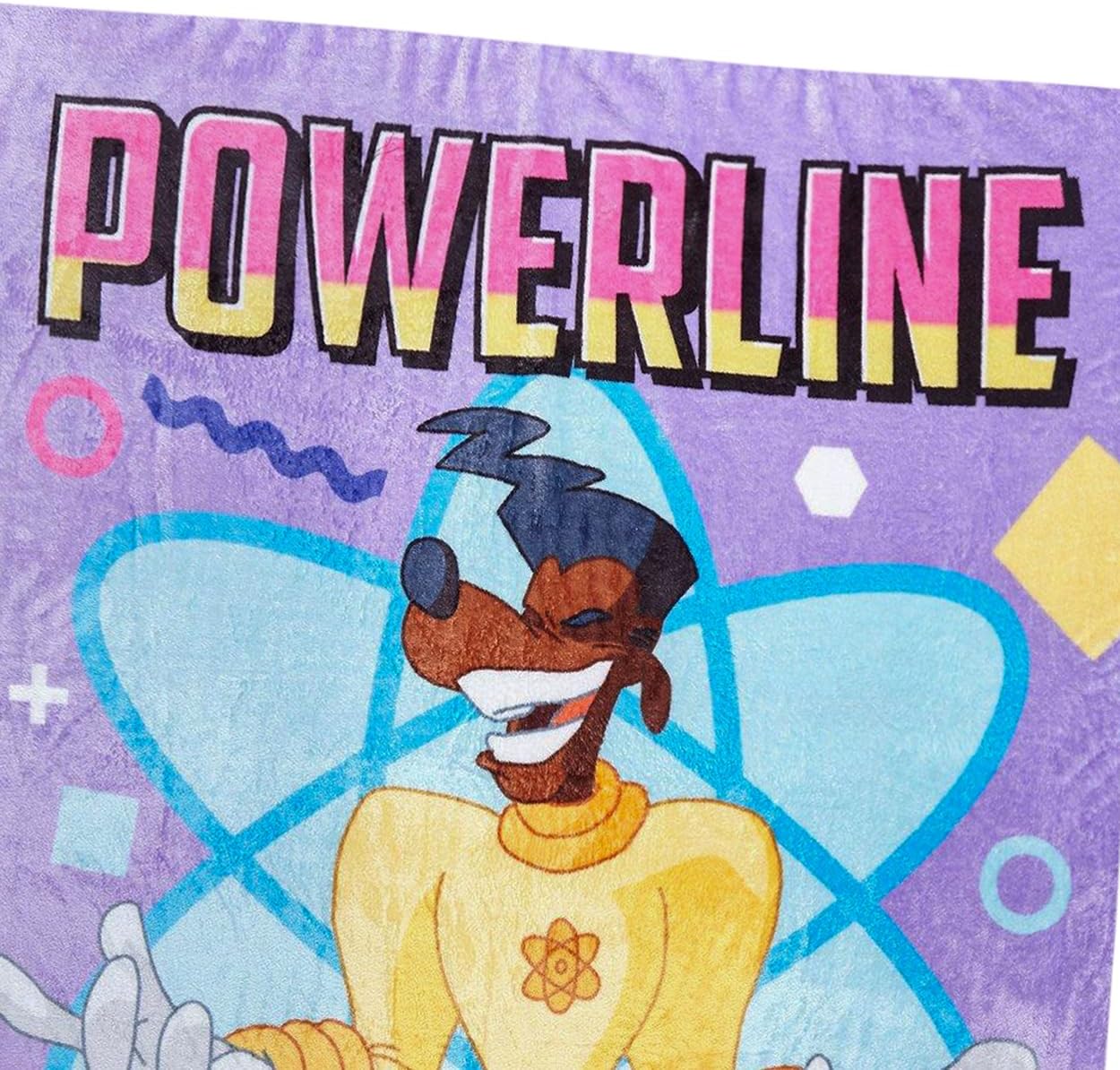 Disney Blanket A Goofy Movie Powerline Stand Out Tour 95' Retro Micro Raschel Throw 48" X 60"