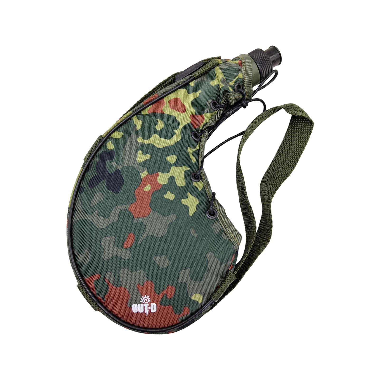 5er-Set Wasserflasche Armee Camping Flachmann für Jagd Trekking Camouflage Rot 28x13x4.8cm
