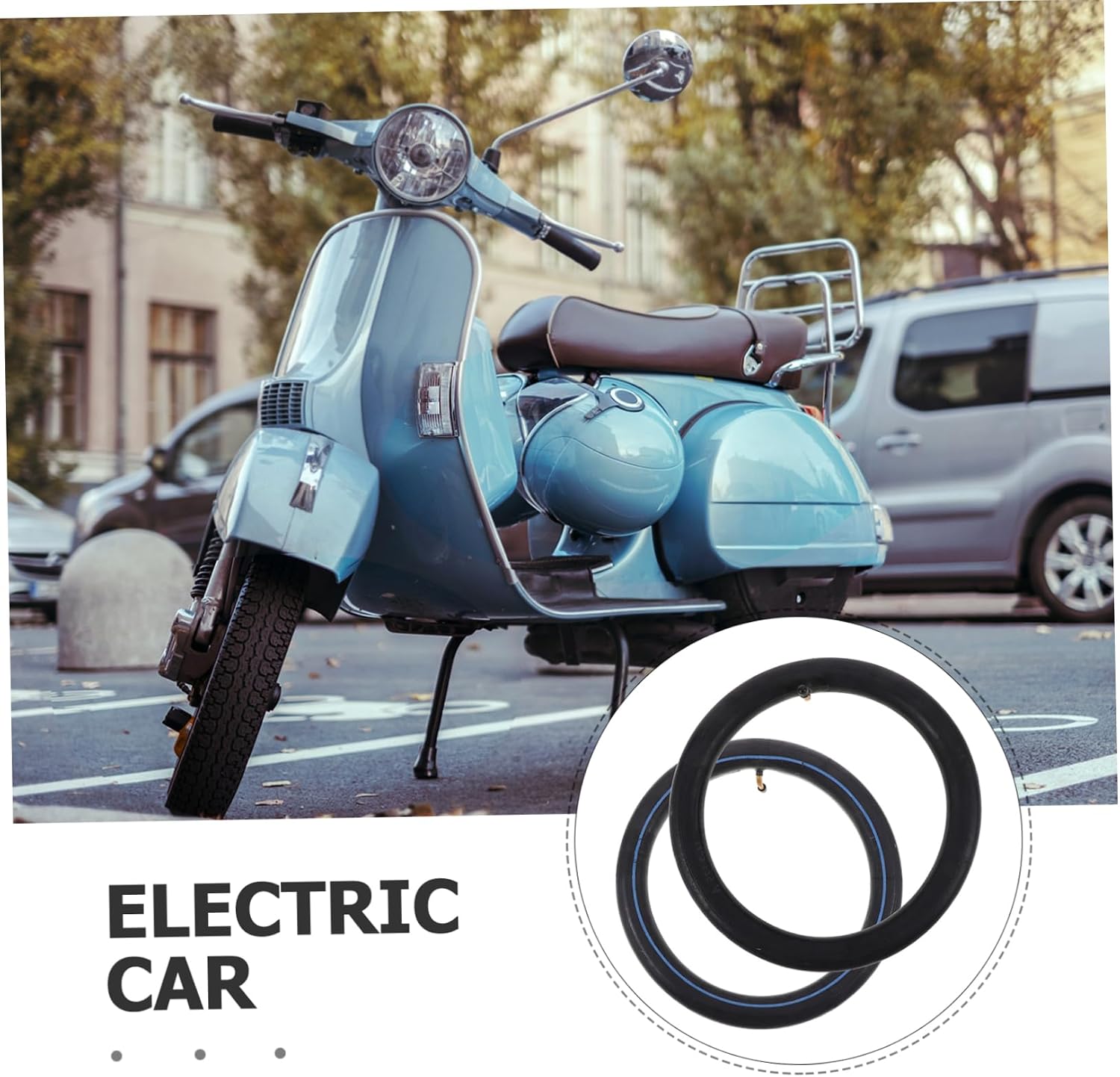 2pcs Electric Car Inner Tube Replacement for Bicycles Scooters Wheelbarrows Heavy Duty Inflatable Blowout Protection