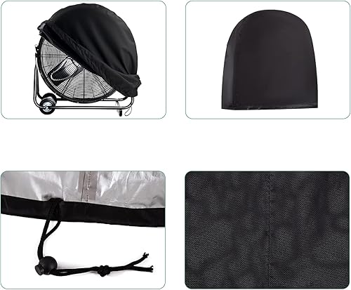 Miniatura 2 de Cubierta de ventilador de alta velocidad, cubierta de ventiladores industriales de metal resistente, cubierta de ventilador de montaje en pared para