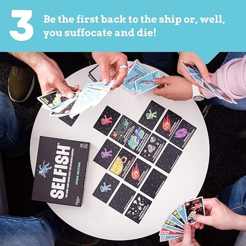 Miniatura 6 de Ridley's Juegos: Juego de cartas de edición espacial egoísta | Juego de fiesta fácil de jugar para grupos | Ideal para 2 – 5 jugadores, mayores de 7