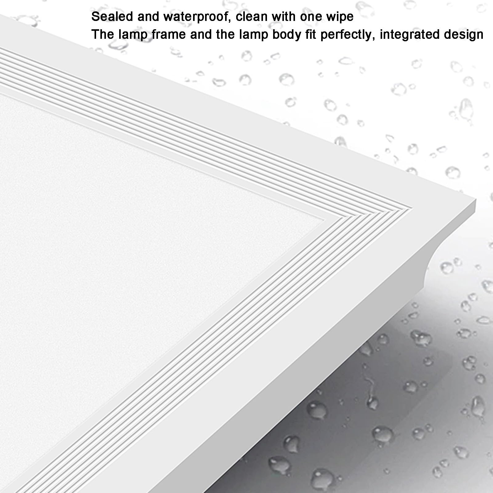 DIRIGÉ Écran Plat Lumière, Température Couleur 6500K, Plafond Éclairage Fixation Panneau, Montage Encastré Plafond Lumière, Encastré Plafonnier Bureau Cuisine Salle Bain(58W-30x60 cm)