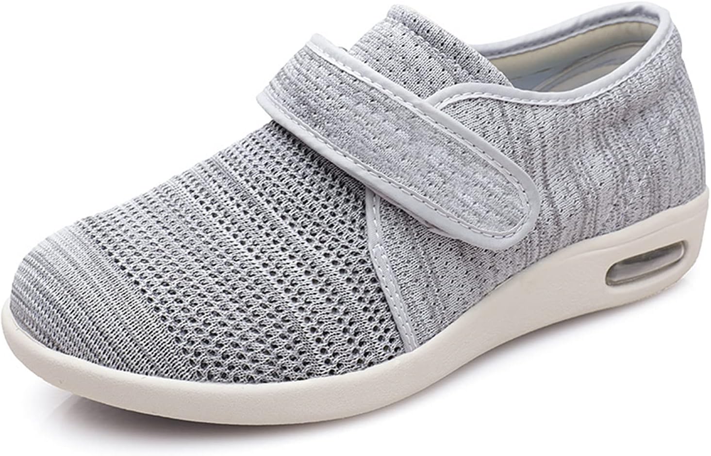 FitVille Extra Brede Pantoffels Senioren Comfortabele Bandage Schoenen Dames Klittenband Schoenen, Rode wijn, 42 EU X-Breed