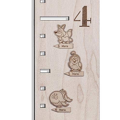 Personalized Wooden Growth Chart for Girls - Height Chart Unicorn for Wall Measurement Large Wood Growth Chart Girl Nursery Wall Meter for