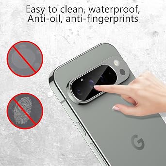 TUTUO for Google Pixel 9 Pro XL Camera Lens Protector Tempered Glass, [3 Pack] Camera Screen Protector, Anti-Scratch, No Bubbles, 9H Hardness, HD Easy Installation Film